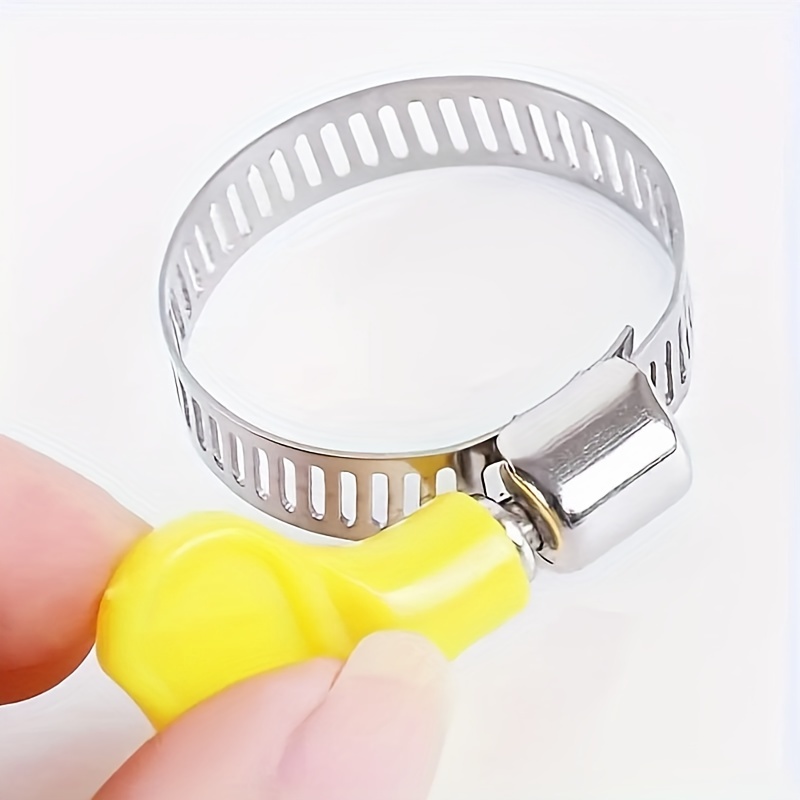 Key Type 304 Stainless Steel Worm Gear Hose Clamp Adjustable - Temu