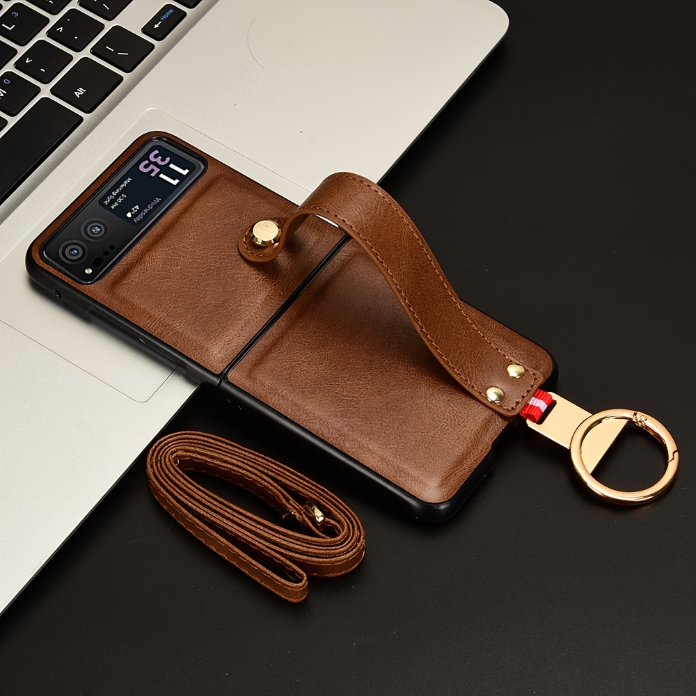 Shockproof Pu Artificial Leather Slim Phone Protector Case - Temu