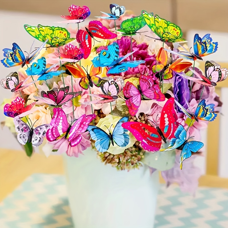 1pc 5-Head Lilac Butterfly Bouquet - Artificial Flowers for Home, Garden,  Office, and Wedding Decor