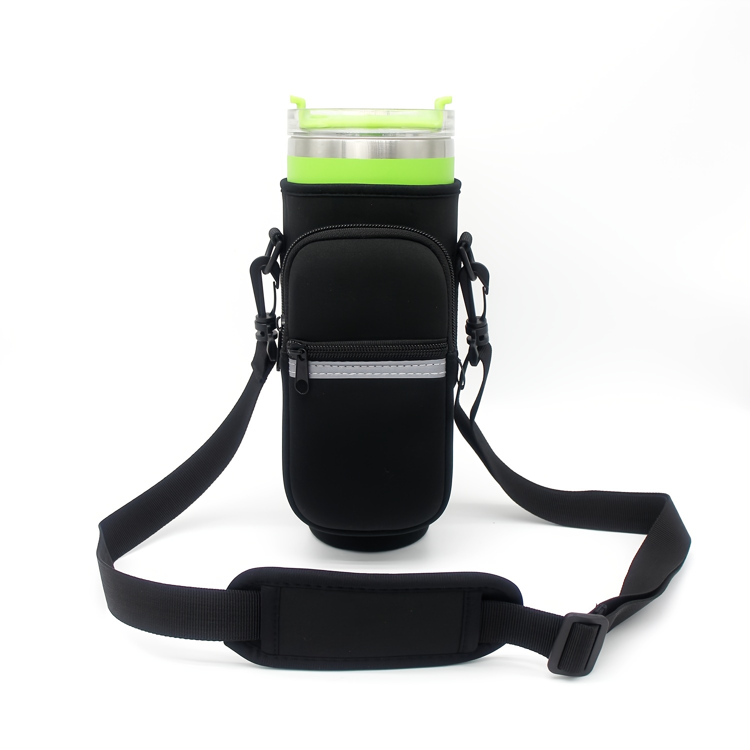 Nuovoware Water Bottle Holder, Compatible with Stanley Carrier Bag H2.0 40oz Bottle Bag with Adjustable Shoulder Strap, Neoprene Water Bottle Bag for