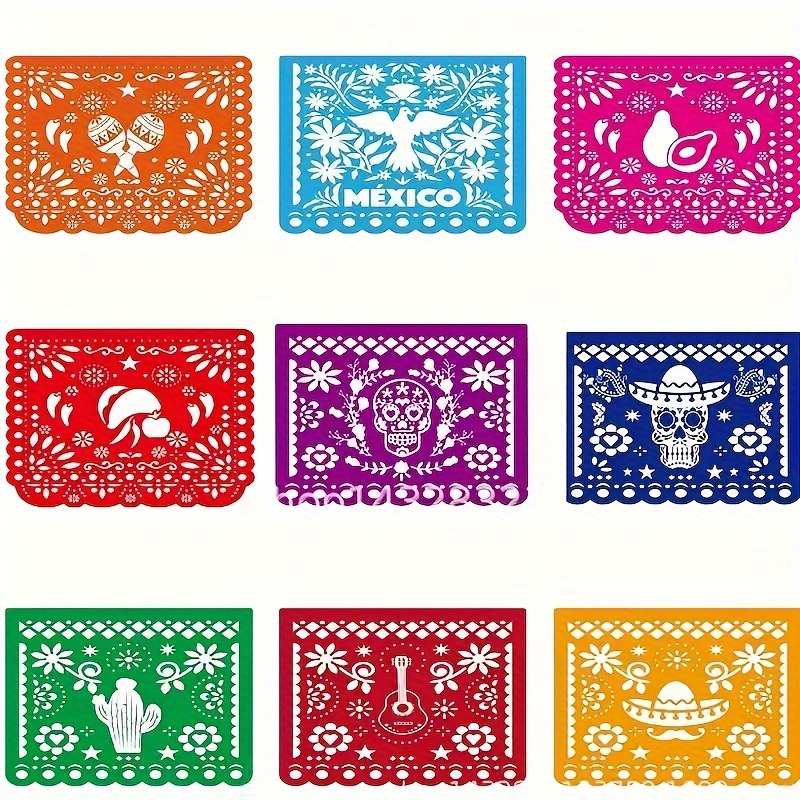 1pc, 16ft Mexican Banner, Banner, De Mayo, Holiday Party Decoration, Decor, , Total 16ft Long