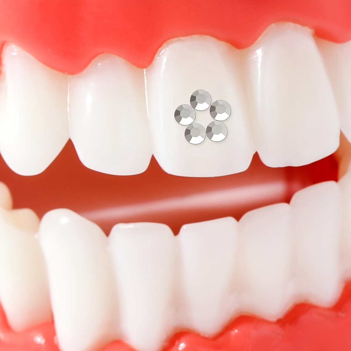 Tooth Sticker + Glue Set Diy Tooth Gem Kit Halloween Tooth - Temu