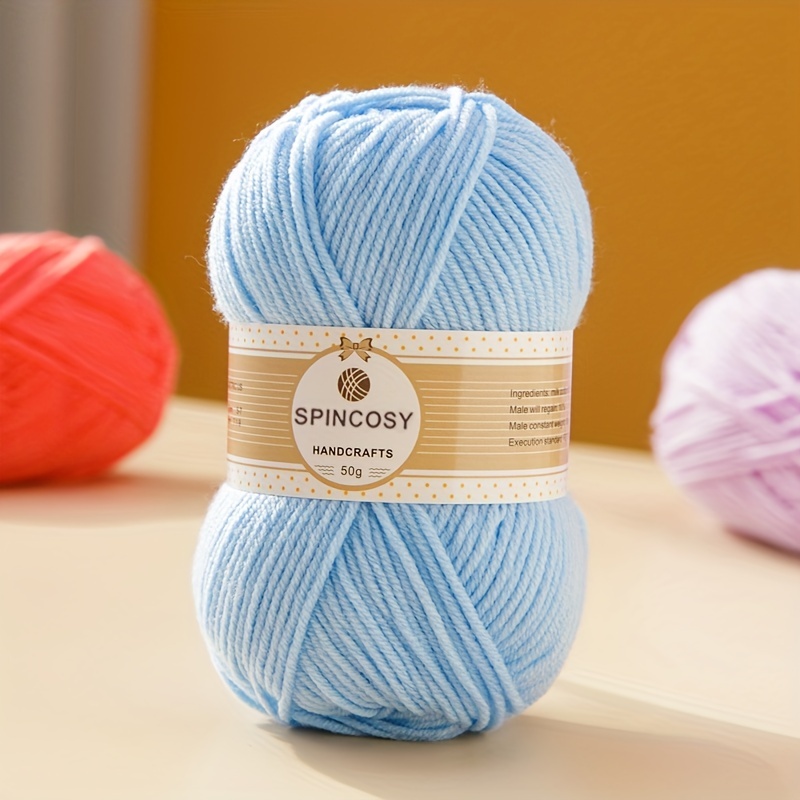 Crochet Yarn Solid Color Soft 4 ply Yarn Suitable For - Temu