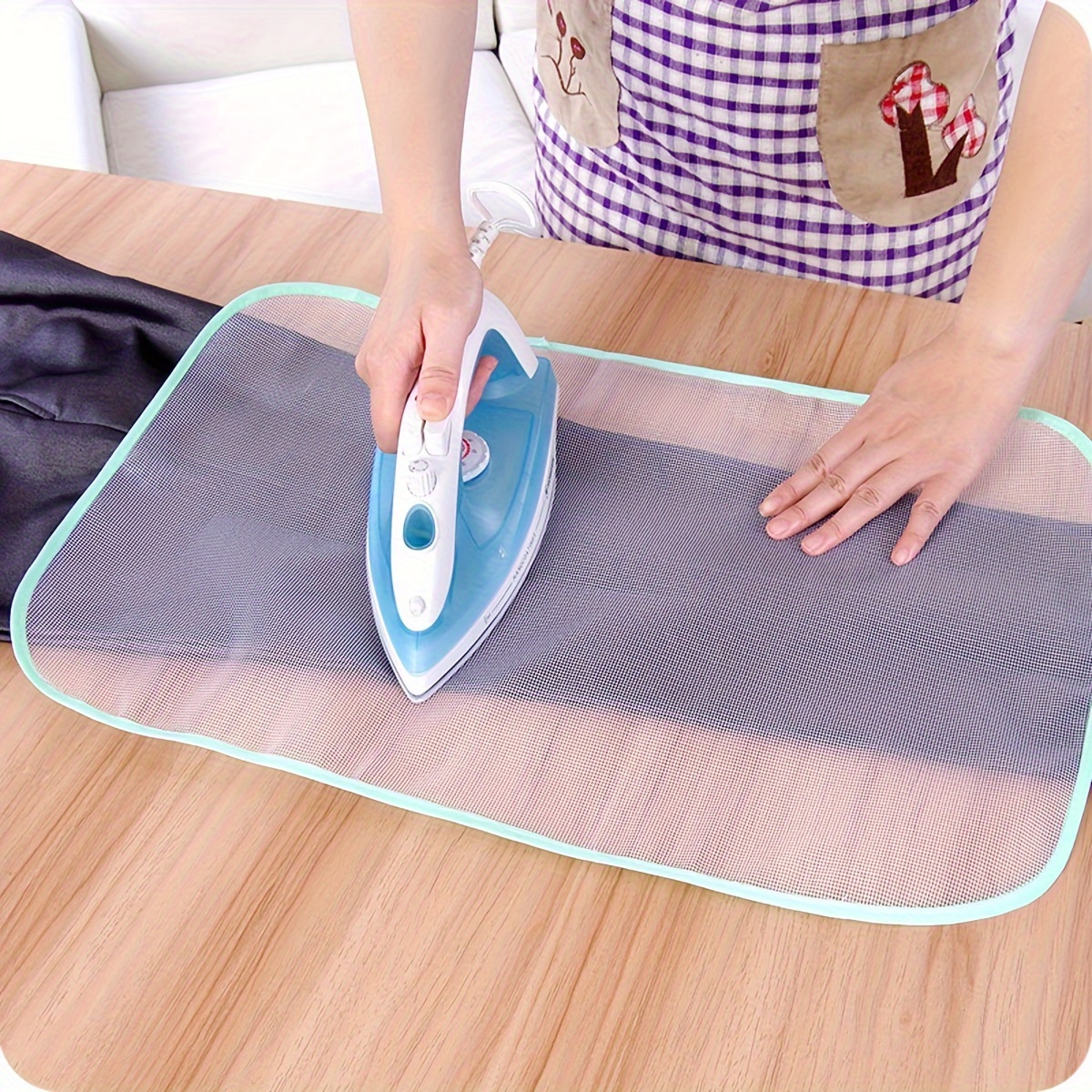 dual size heat resistant ironing protection pad non electric mesh cloth cover for safe ironing board use details 7