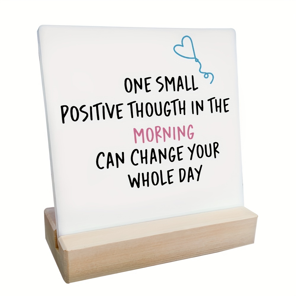  Positive Decor Gifts for Women, It's a Good Day Sign  Inspirational Encouragement Gifts for Friend Coworker, Positive Cheerful  Mindset Gifts for Home Office Decorations : Home & Kitchen