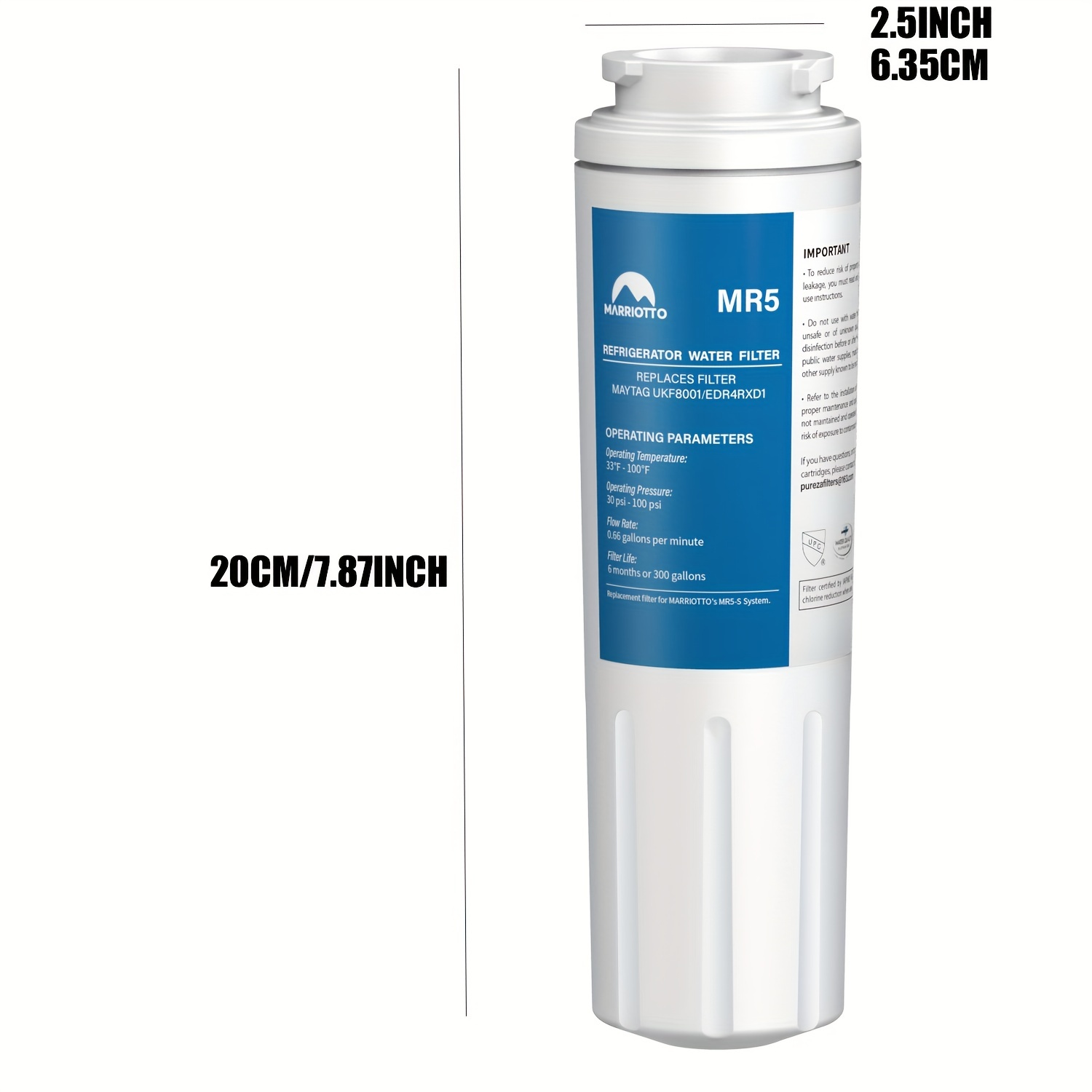 Ukf8001 Refrigerator Water Filter Replacement Compatible - Temu
