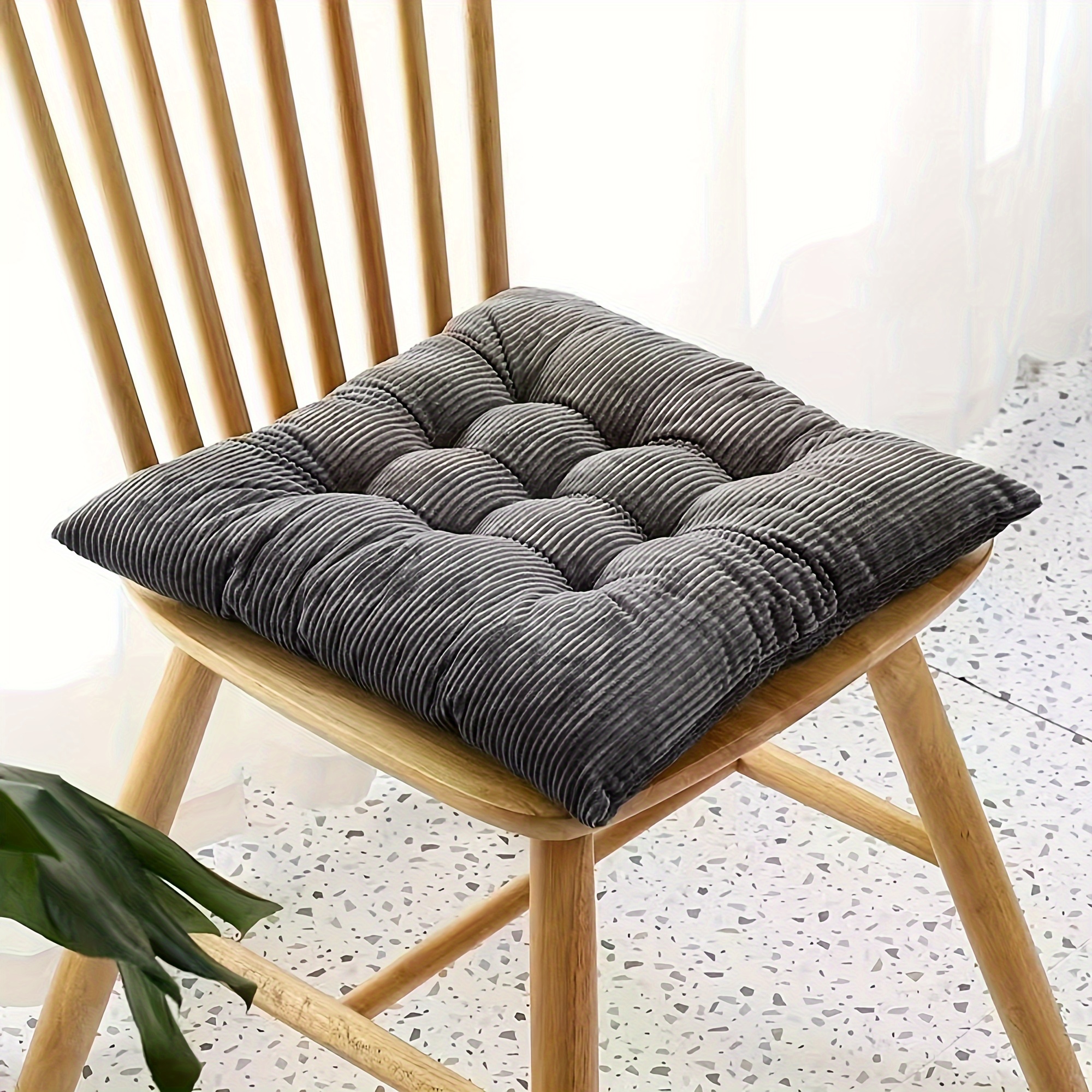 Tatami Seat Thicken Elastic Chair Cushion Solid Color Seat Cushion Square  Floor Cushion for Home Office Chair - China Macrame Cushion and Tassel  Cushion price