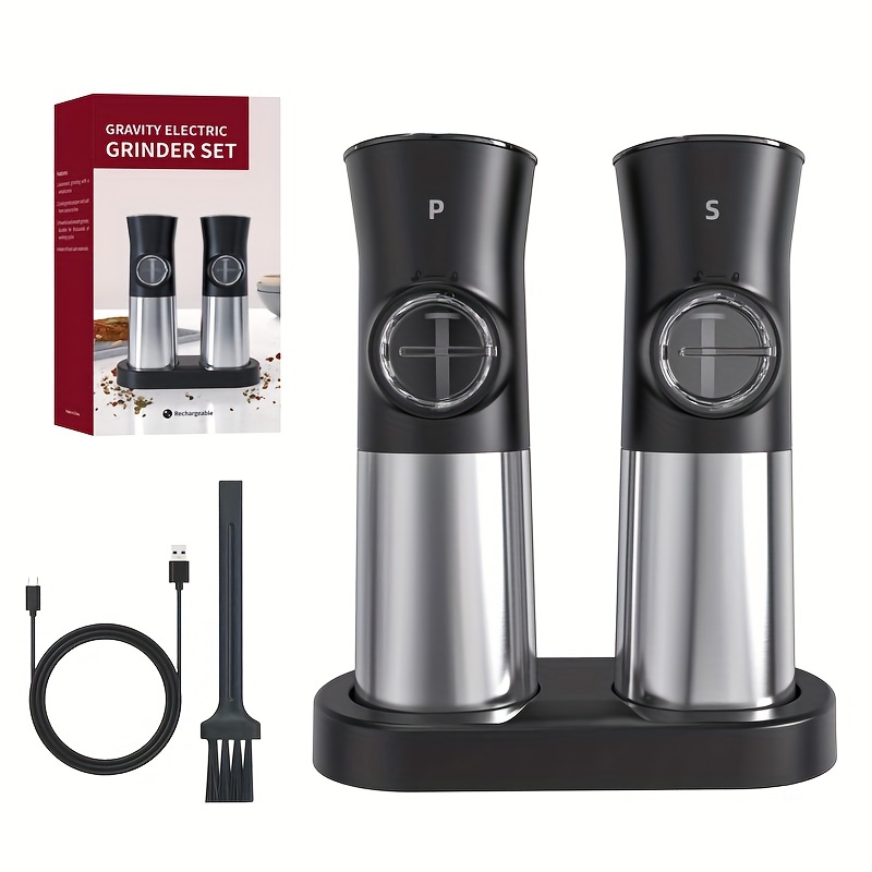 Pepper Grinder Household Sea Salt Ginder Electric Adjustable - Temu