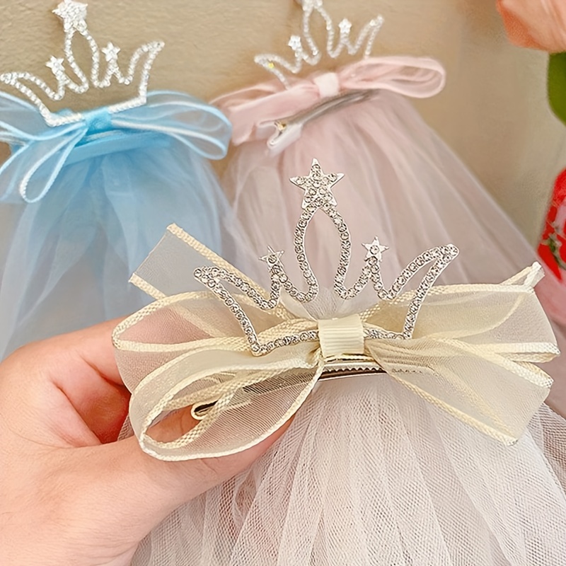 Elegant Crown Hairpin High Ponytail Fixed Crown Hair Clip - Temu