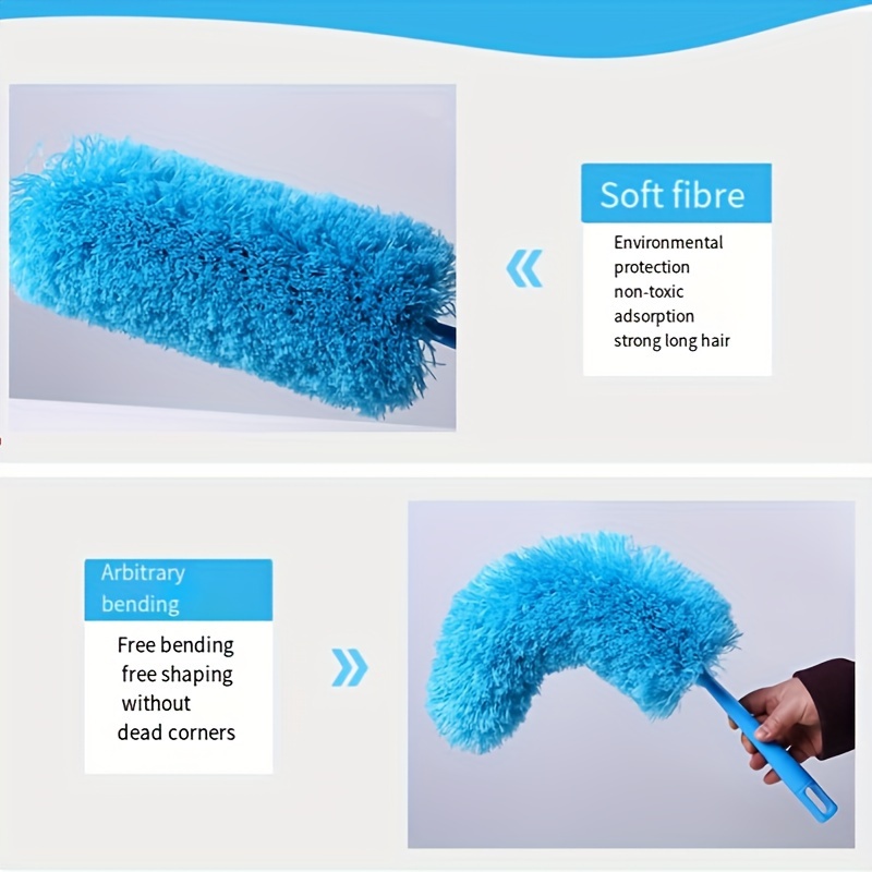 Bendable Soft Microfiber Duster Dusting Brush Household Cleaning Tool  Washable