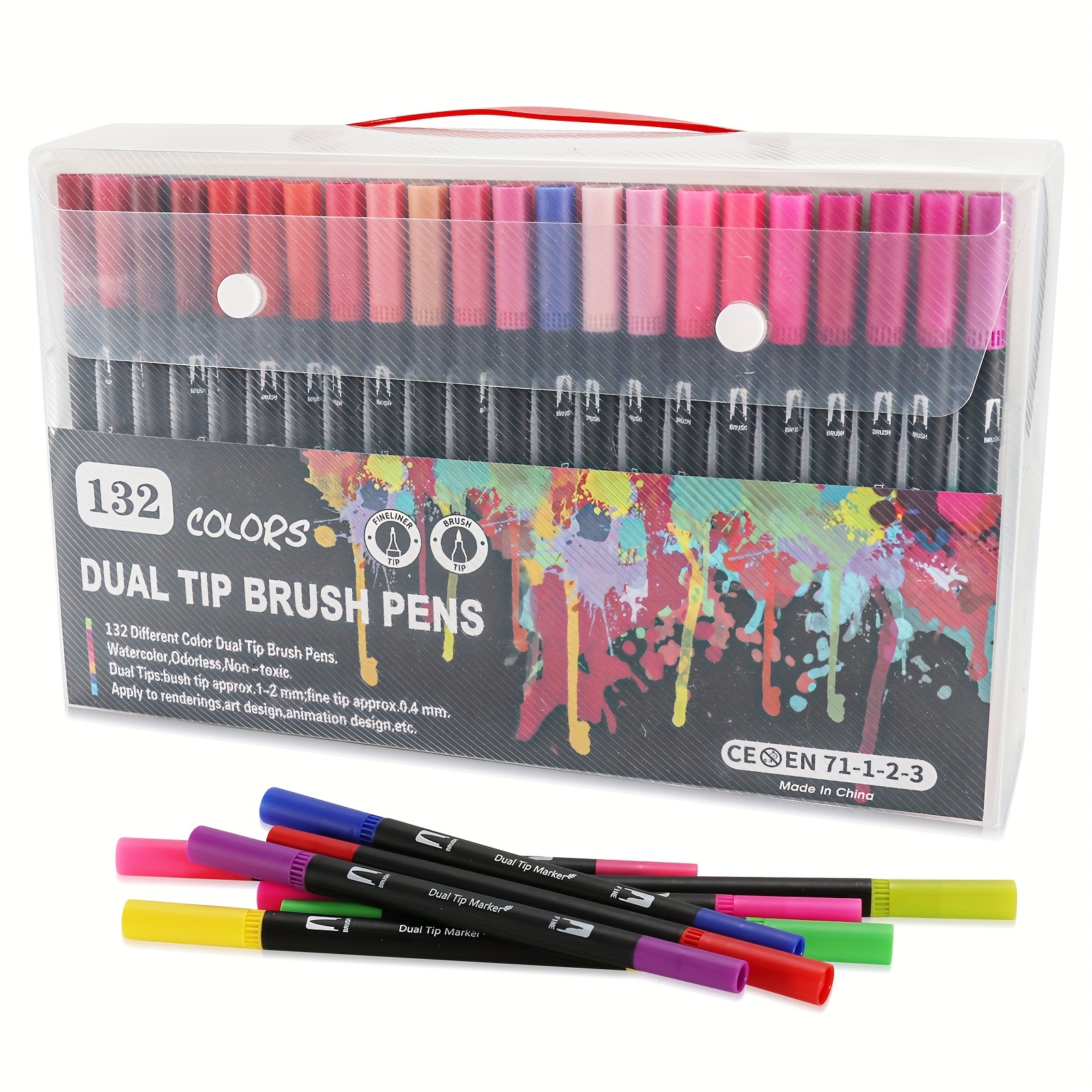 Up To 120 Color Dual Brush Art Markers Pen Fine Tip Brush Pens Drawing  Painting Watercolor Art Marker Pens - Temu