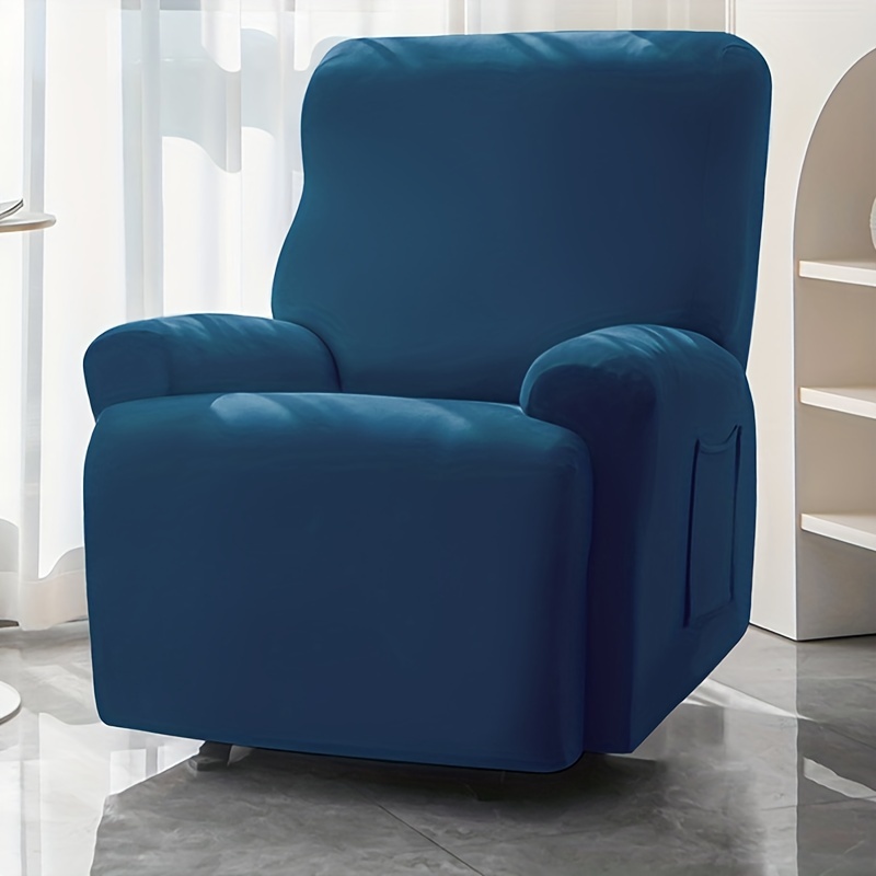 Blue cheap recliner slipcover