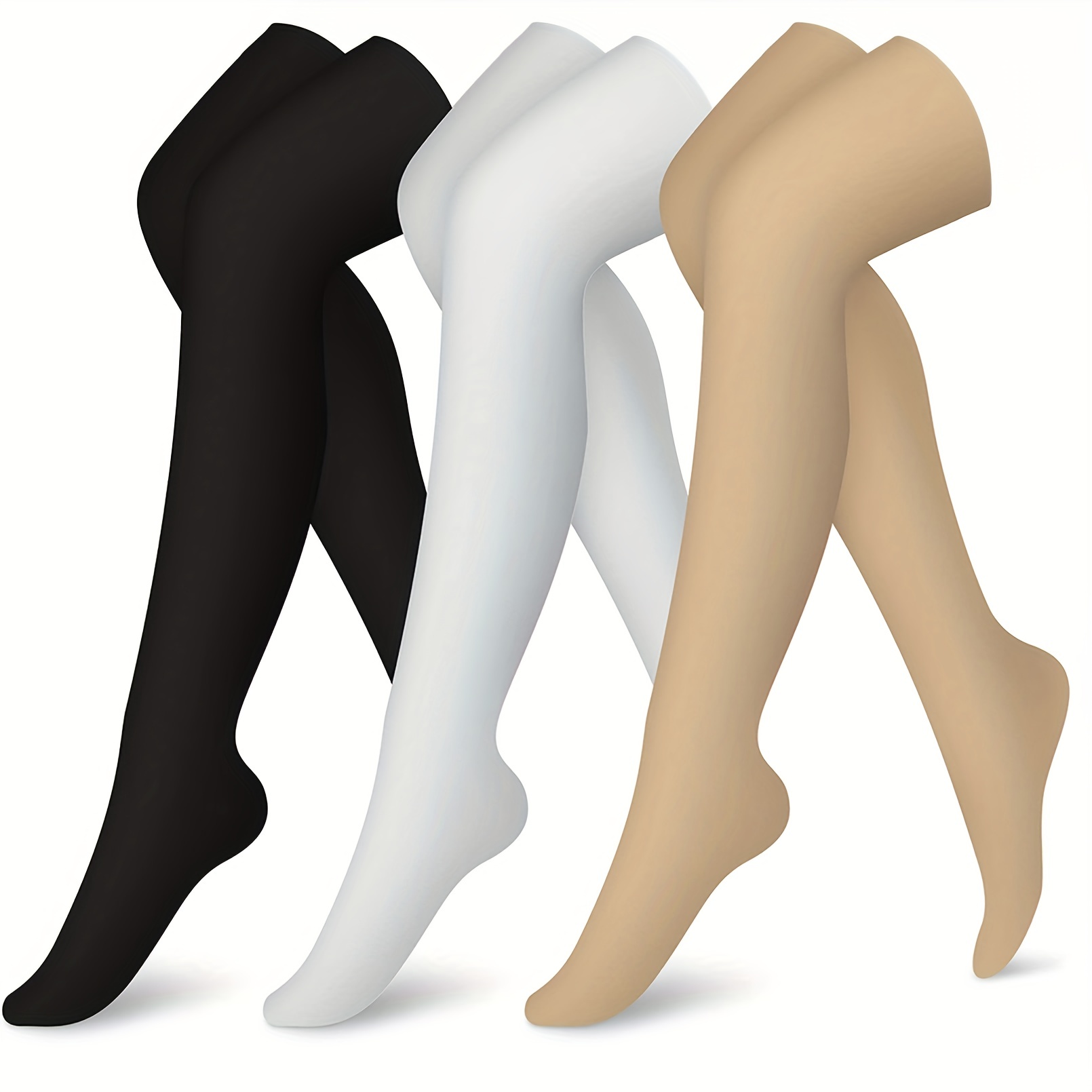 1/1+1+ Thigh High Copper Sports Compression Socks Women - Temu