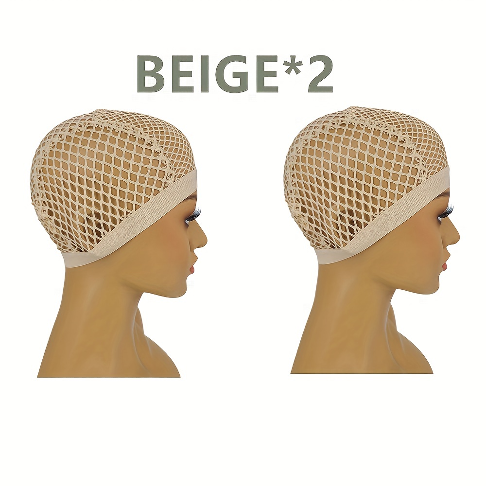 Solid Color Dome Wig Hair Nets Big Hole Mesh Dome - Temu Republic