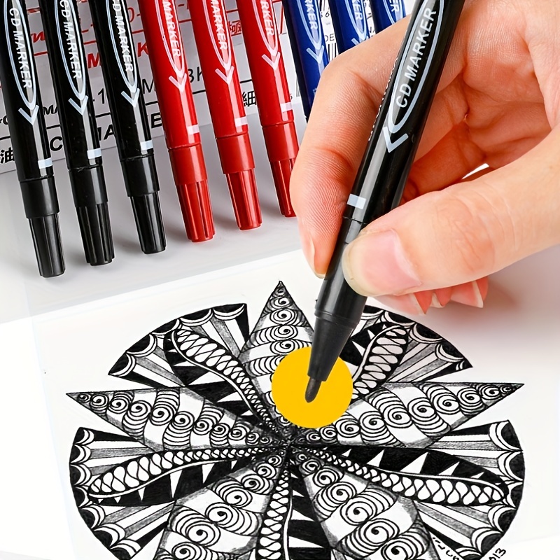 Oiliness Non-Fading & Waterproof Marker Pen Non-Erasable Marker Pen Hook Pen