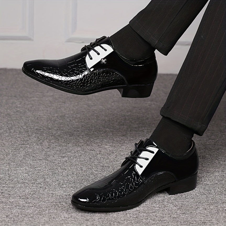 Zapatos Casuales Negocios Hombres Zapatos Moda Estilo Británico - Calzado  Hombre - Temu