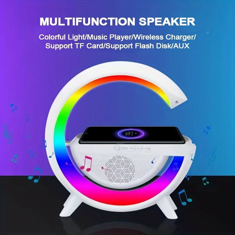 Multi-functional FM Radio Portable Bluetooth Speaker with LED Display  Flashlight Support U Disk TF Card