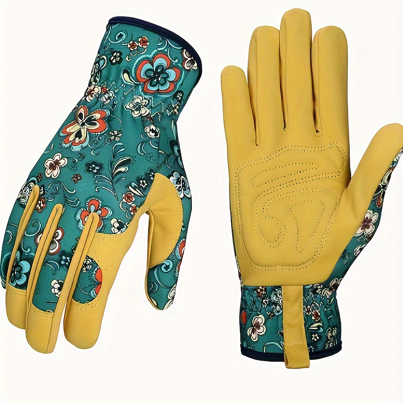 Gants de jardinage pour femmes / hommes Rose Pruning Thorn & Gant de  protection de l'avant-bras long résistant aux coupures, gants de jardin de  travail en cuir de vachette épais durables