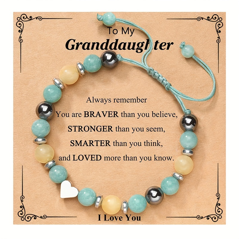 Granddaughter Gifts from Grandma, Cute Bracelets for Teen Girls