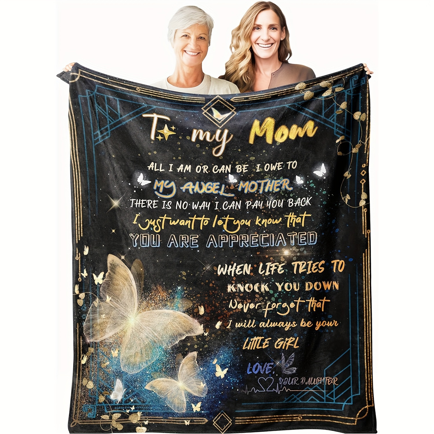 Gifts For Mom Mom Blanket For Daughter Birthday Gifts For - Temu