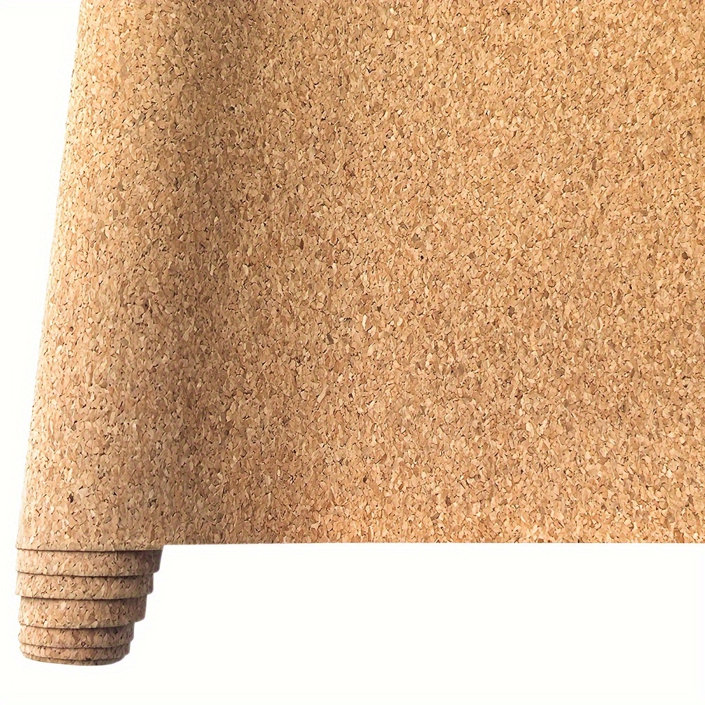 

1pc Portuguese Real Cork Fabric, Embossing Pu Faux Leather Sheets 12"*53"(30cm*135cm), Faux Leather Suitable For Crafts Making Leather Earrings, Bows, Handbag Sewing