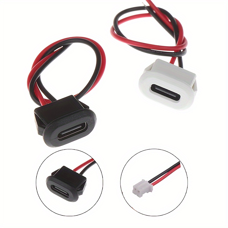 USB C Type-C Female 6 Pin Connector Solder Pins Plug Port Socket Charging