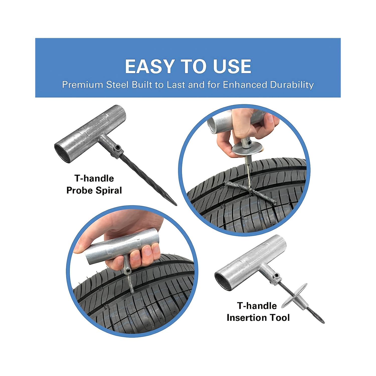 Puncture Repair Kit  Easy-to-use tyre repair solution