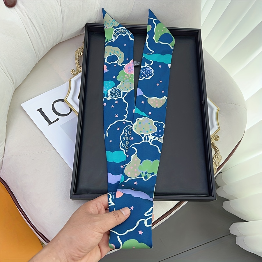 Cloud Sea Star Pattern Ribbon Scarf Headband Neck Wrist Scarf