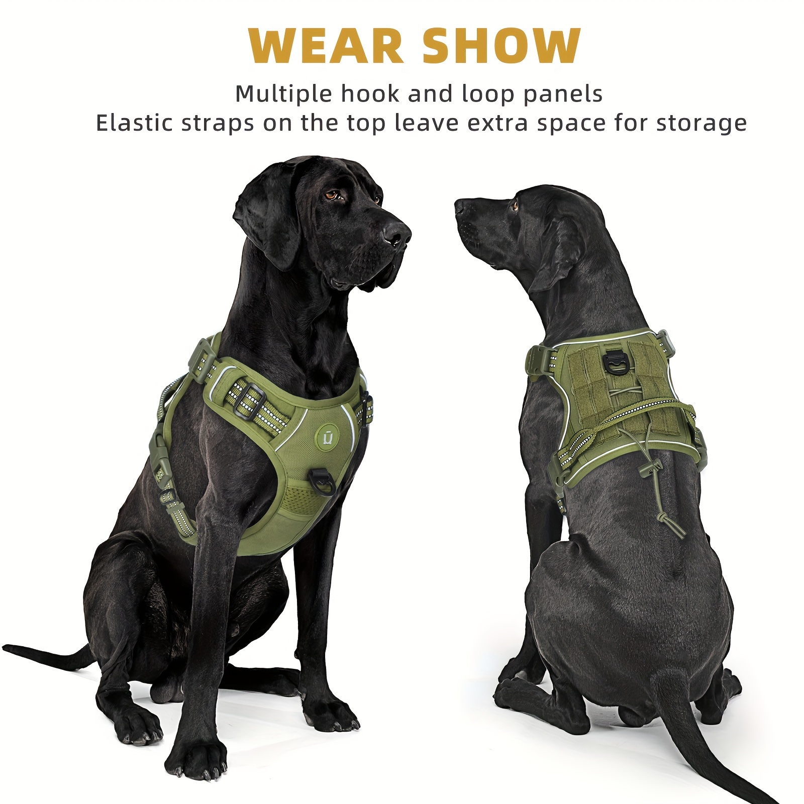 Military grade Tactical Dog Harness No Pull Adjustable - Temu Canada