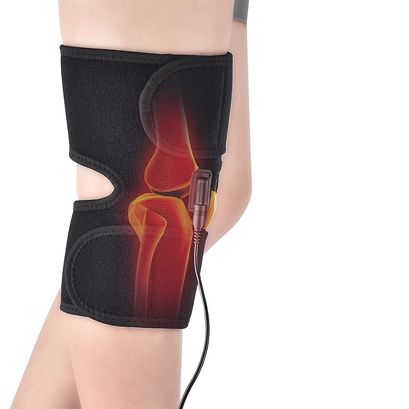 Heated Knee Brace Wrap Massage Vibration Knee Massager - Temu Canada