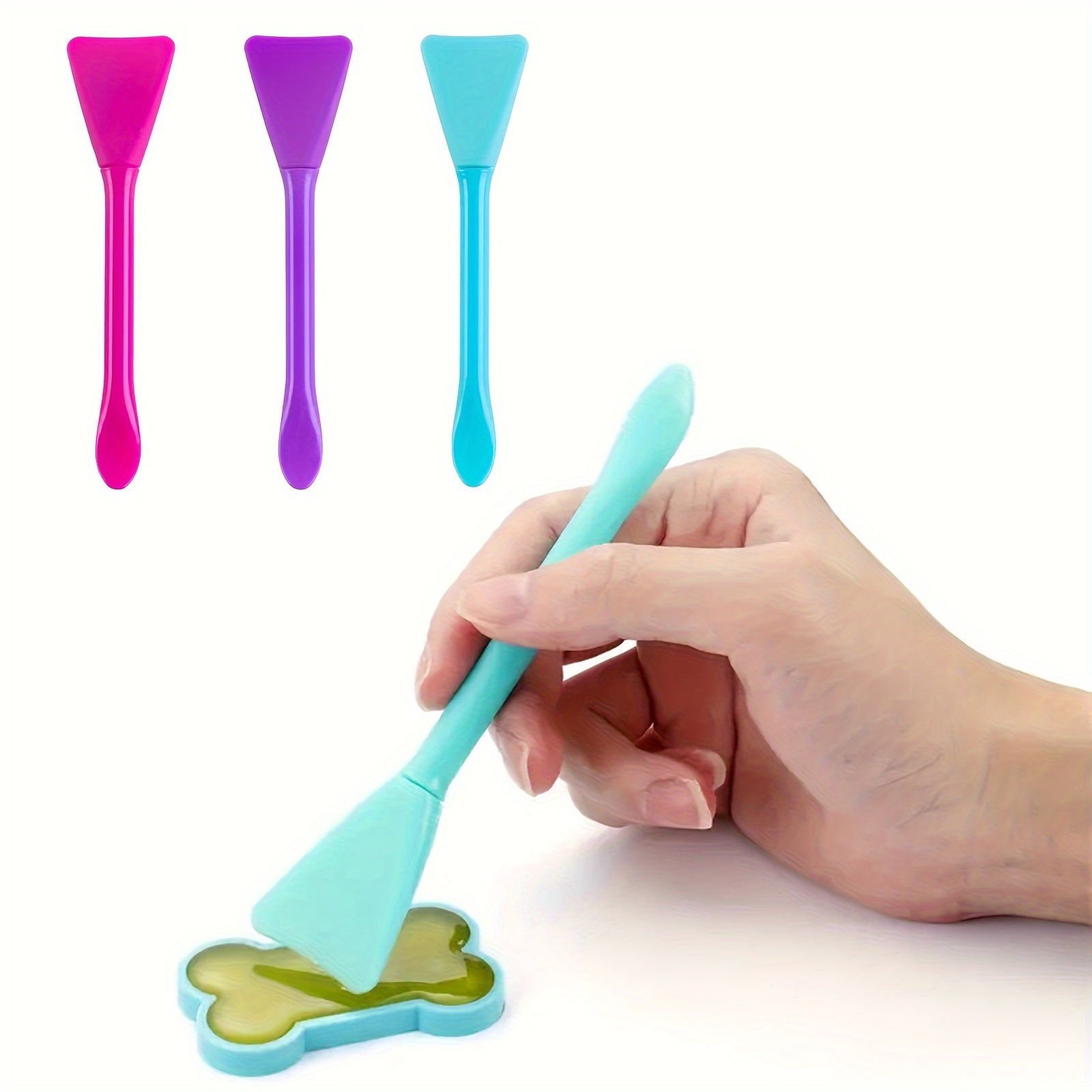 Multifunctional Soft Silicone Brushes For Resin Coloring - Perfect