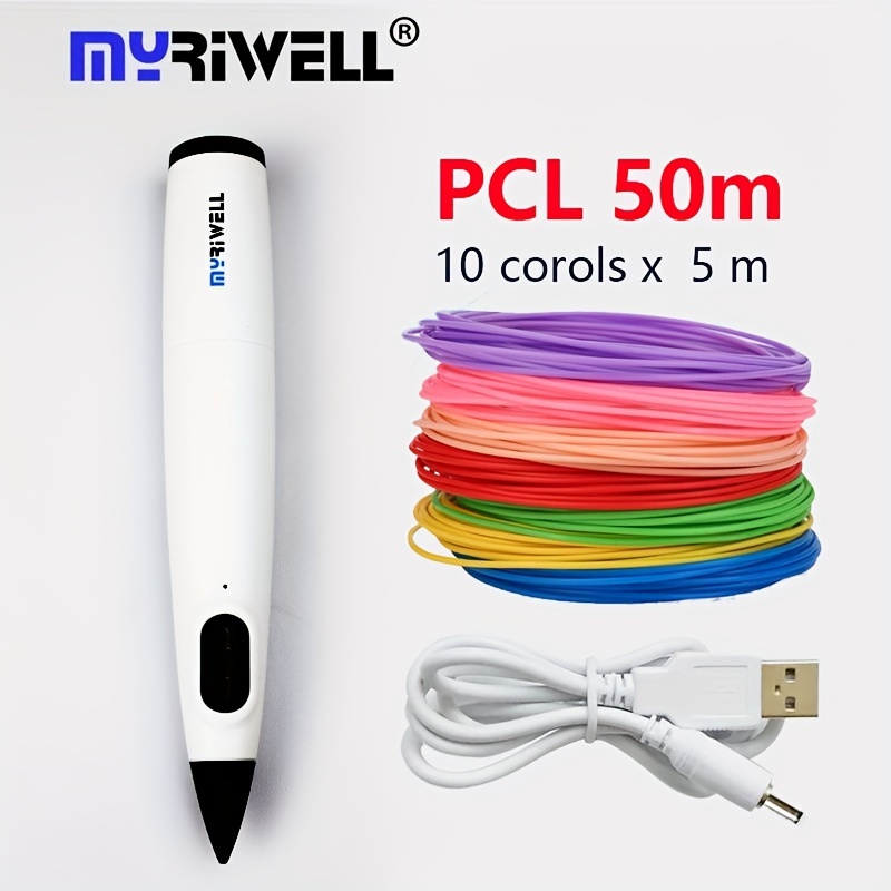 10 Colors Pcl 3d Printer Pen Filament Per Color A Total - Temu