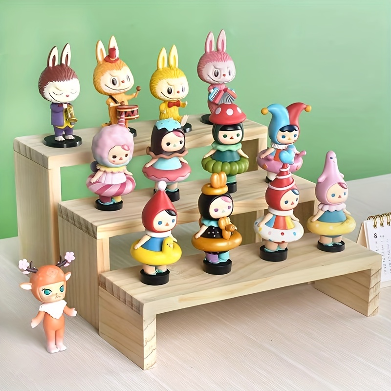 Présentoir en bois socle de figurine support de modèle de jouet