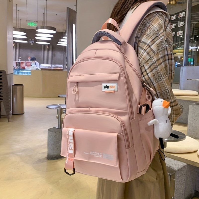 Kawaii Cute Laptop Backpack, Large Capacity Preppy Daypack, Lightweight  College School Bag & Rucksack - Temu