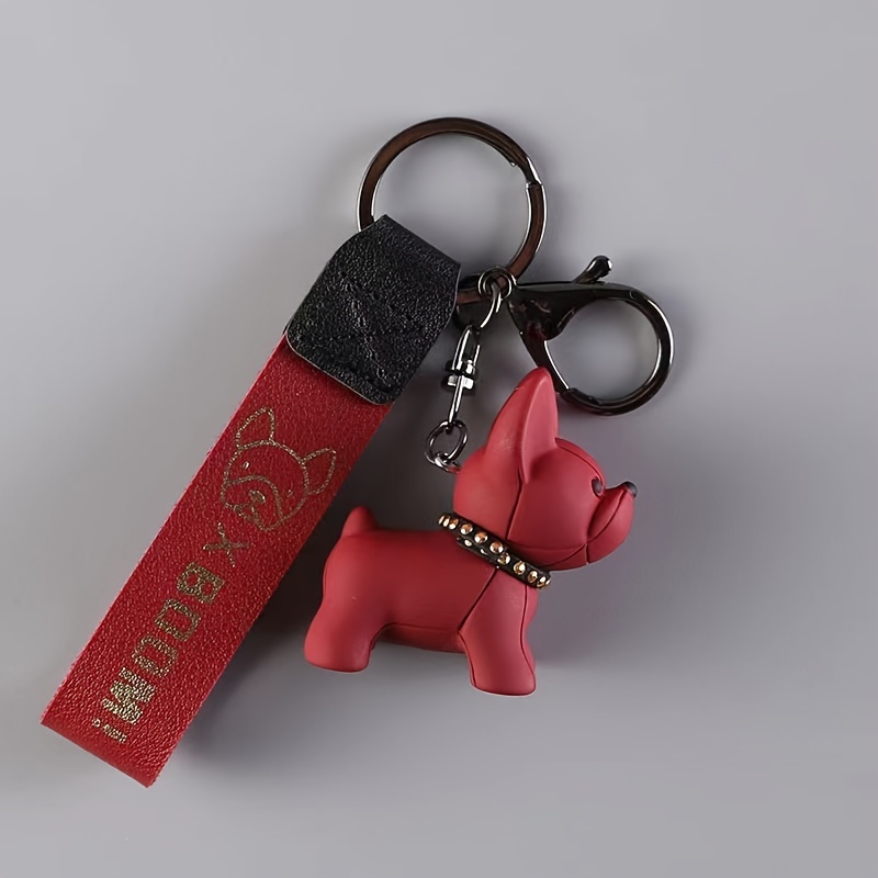 Cute Buffalo Dog Keychain - Temu