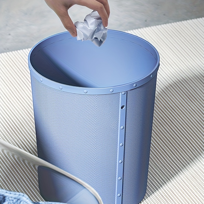 VORHOT - Mini poubelle de table avec couvercle à déplier - 2 l - Petite  avec 2 rouleaux de sacs poubelle - Design compact - Mini poubelle  cosmétique - Poubelle de table