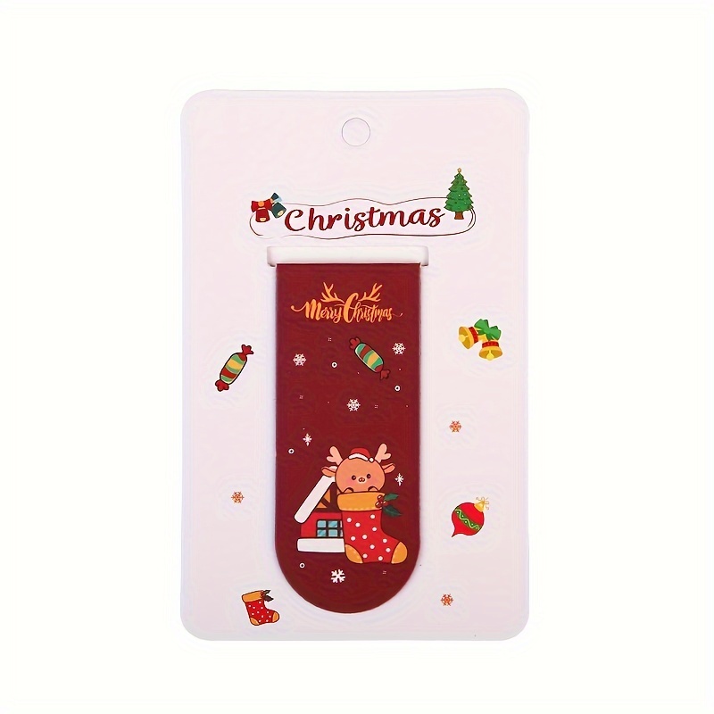 Magnetic Bookmarks Christmas Bookmarks Double Sided Magnet - Temu