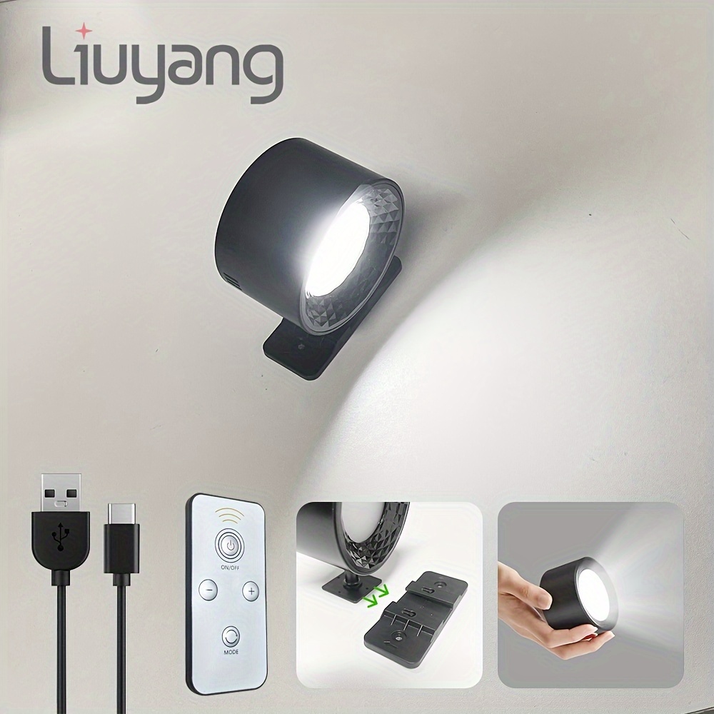Led Wall Sconces Wall Mounted Lamps With Remote Control - Temu
