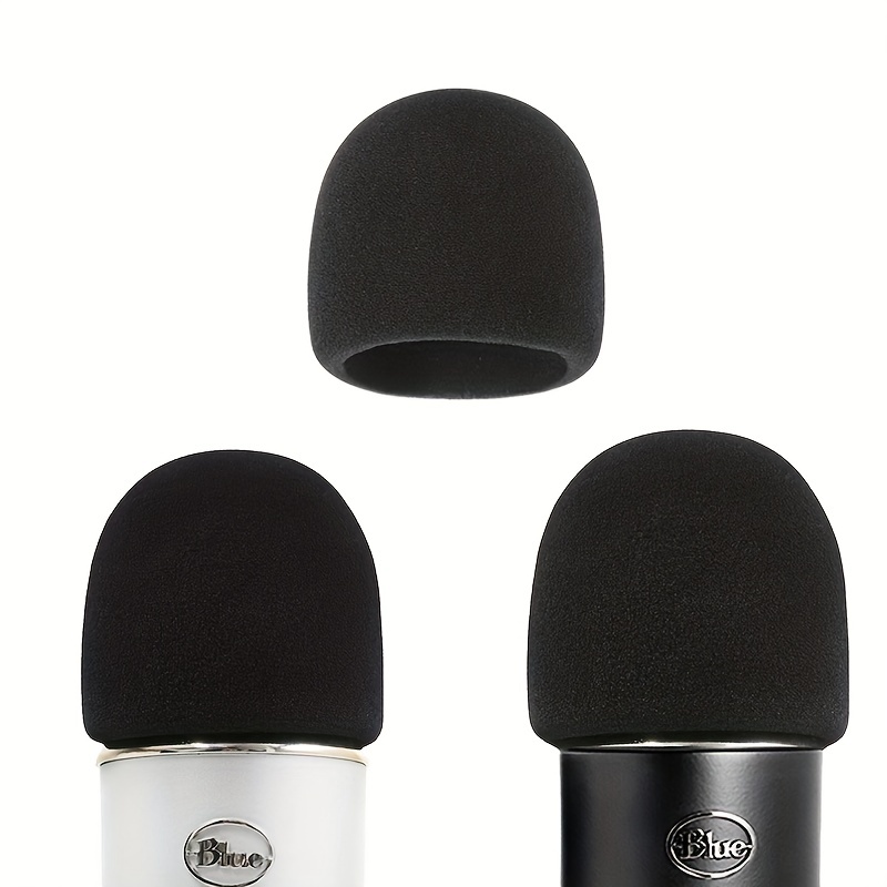 Bleu Housse en mousse pour Microphone professionnel, lavable, haute  qualité, filtre anti-Pop, pare-vent, capuchon éponge, micro, pare-brise