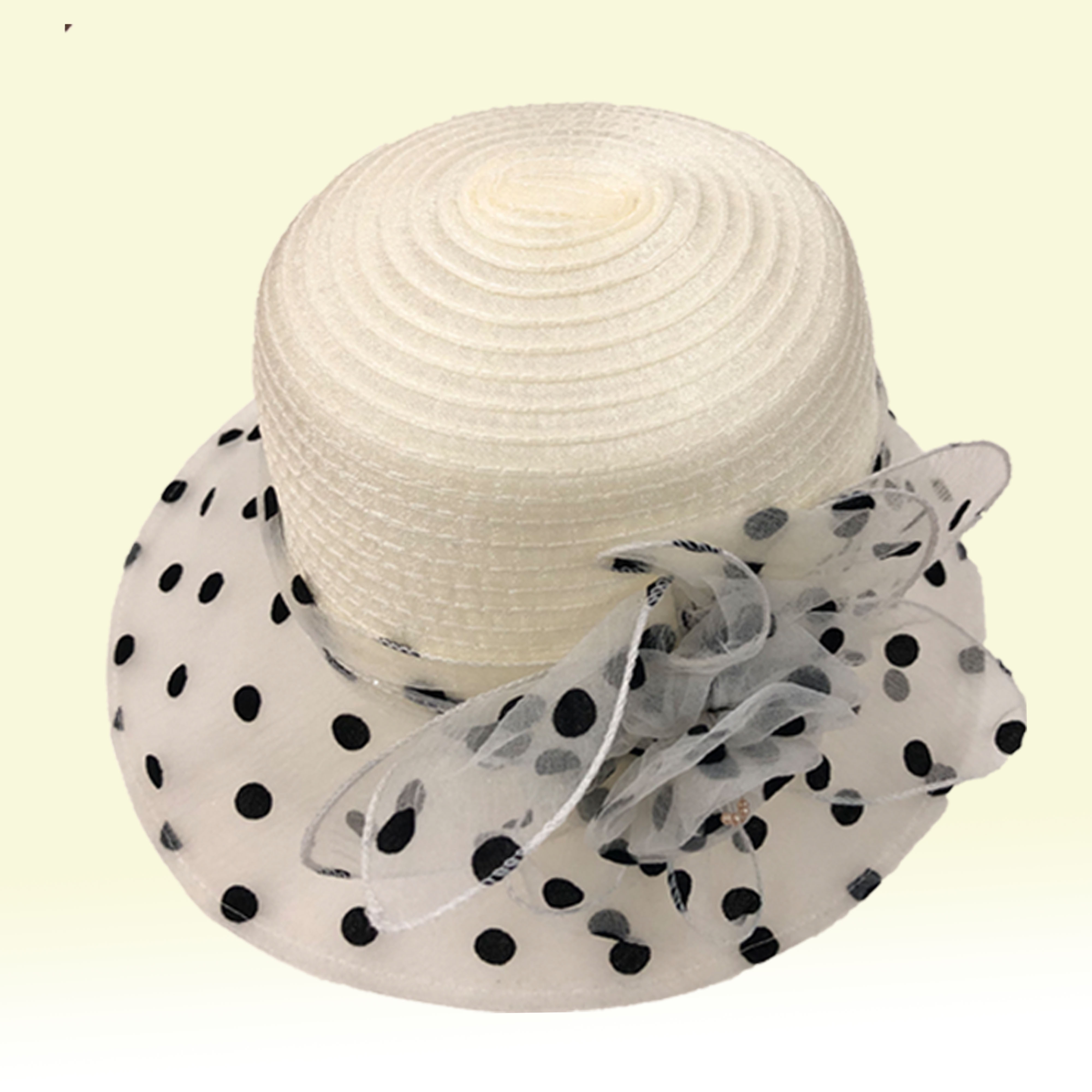 Polka Dot Stitching Bucket Hat Elegant Sun Hat Organza Derby Hat  Lightweight Travel Beach Hats For Women Mother's Day Gifts - Temu