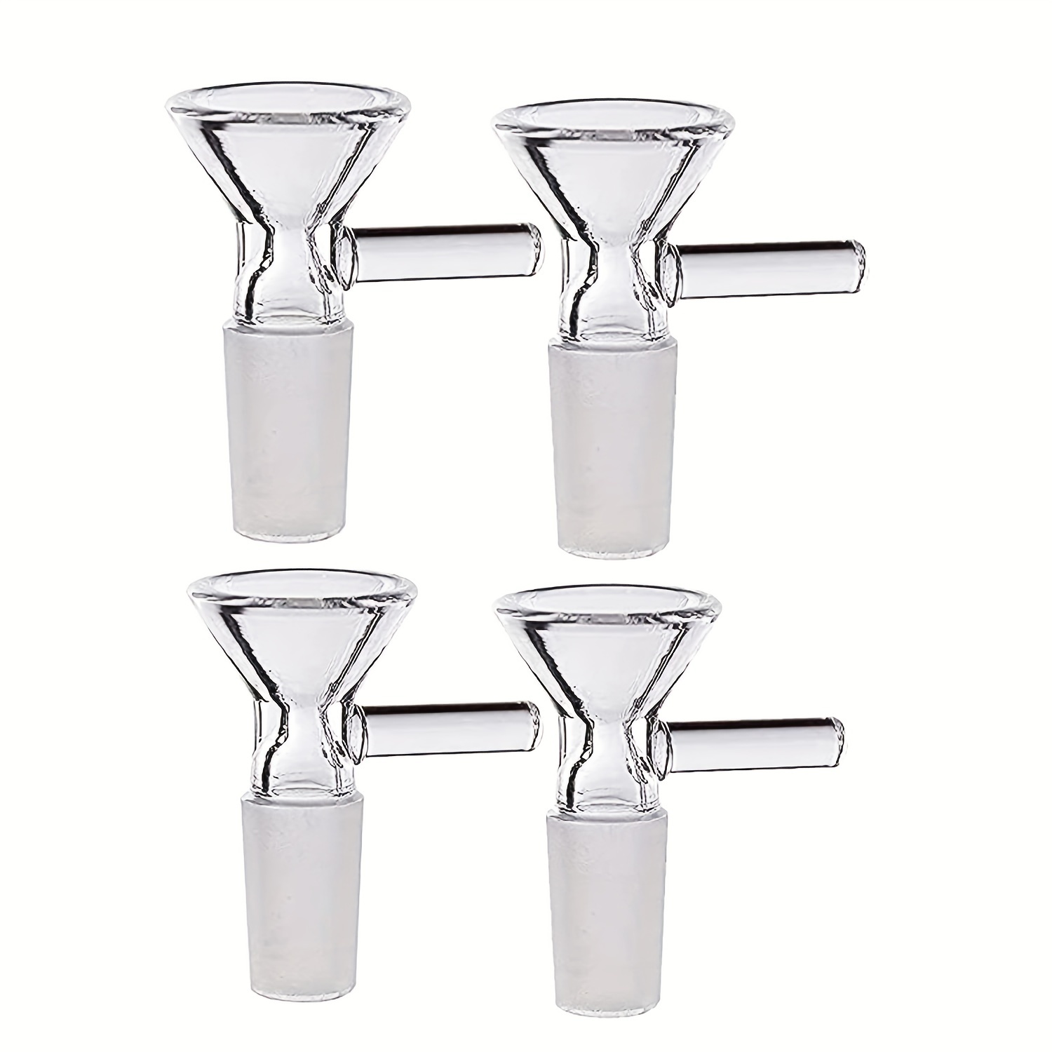 4pcs 14mm male joint glass bowl for glass water pipes hookah bong accessories weed accessories