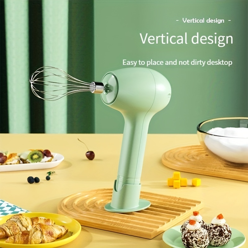 wireless portable electric food mixer 3 speeds automatic whisk dough egg beater baking cake cream whipper kitchen tool details 4