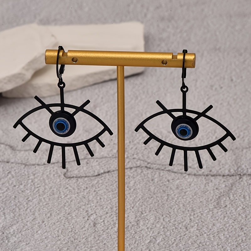 Gothic Eye Drop Earrings, Unique Design