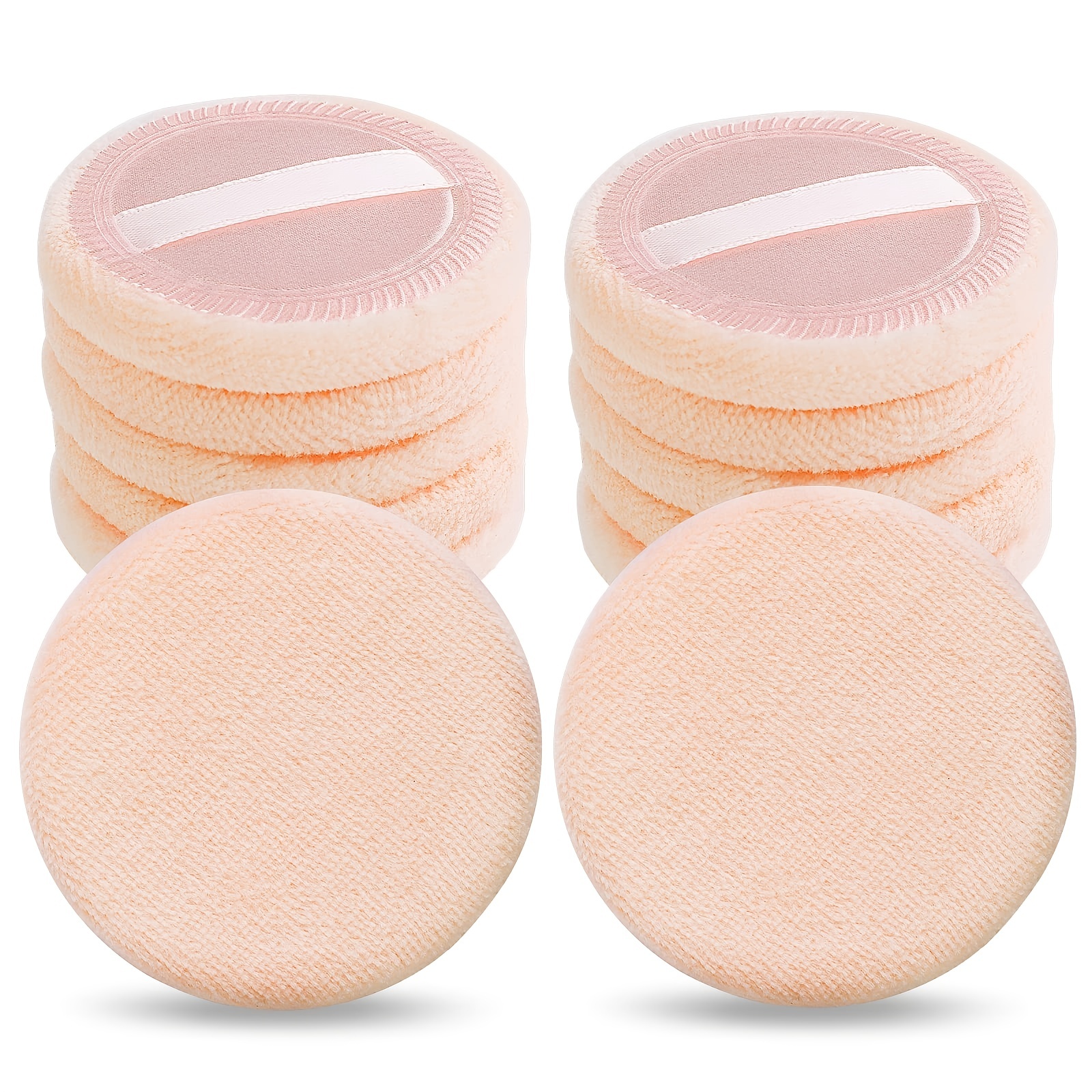 Loose Powder Puff Round Velour Face Makeup Sponges Blending - Temu