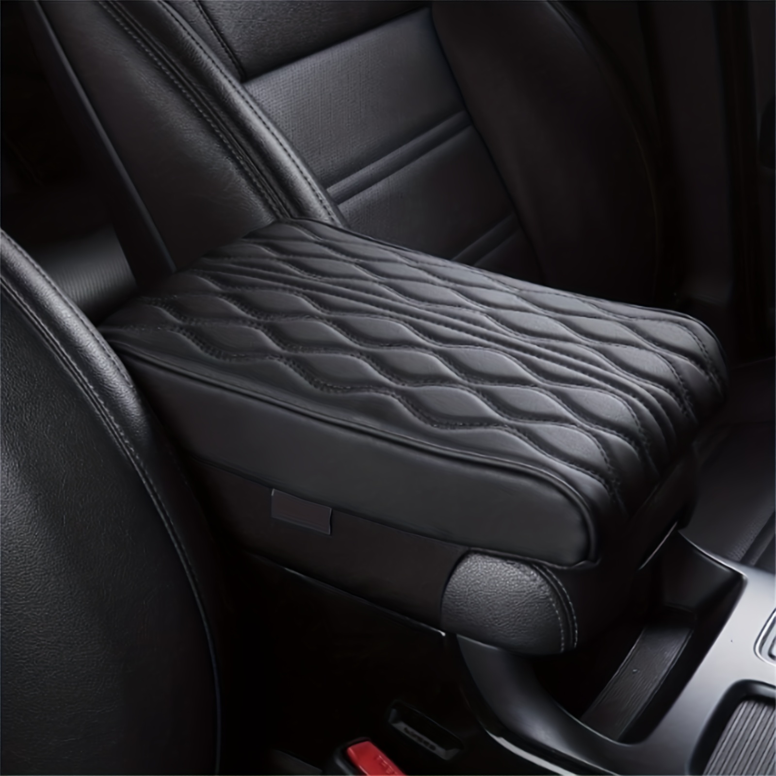 Car Armrest Box Pad [universal Model] waterproof Leather Car - Temu