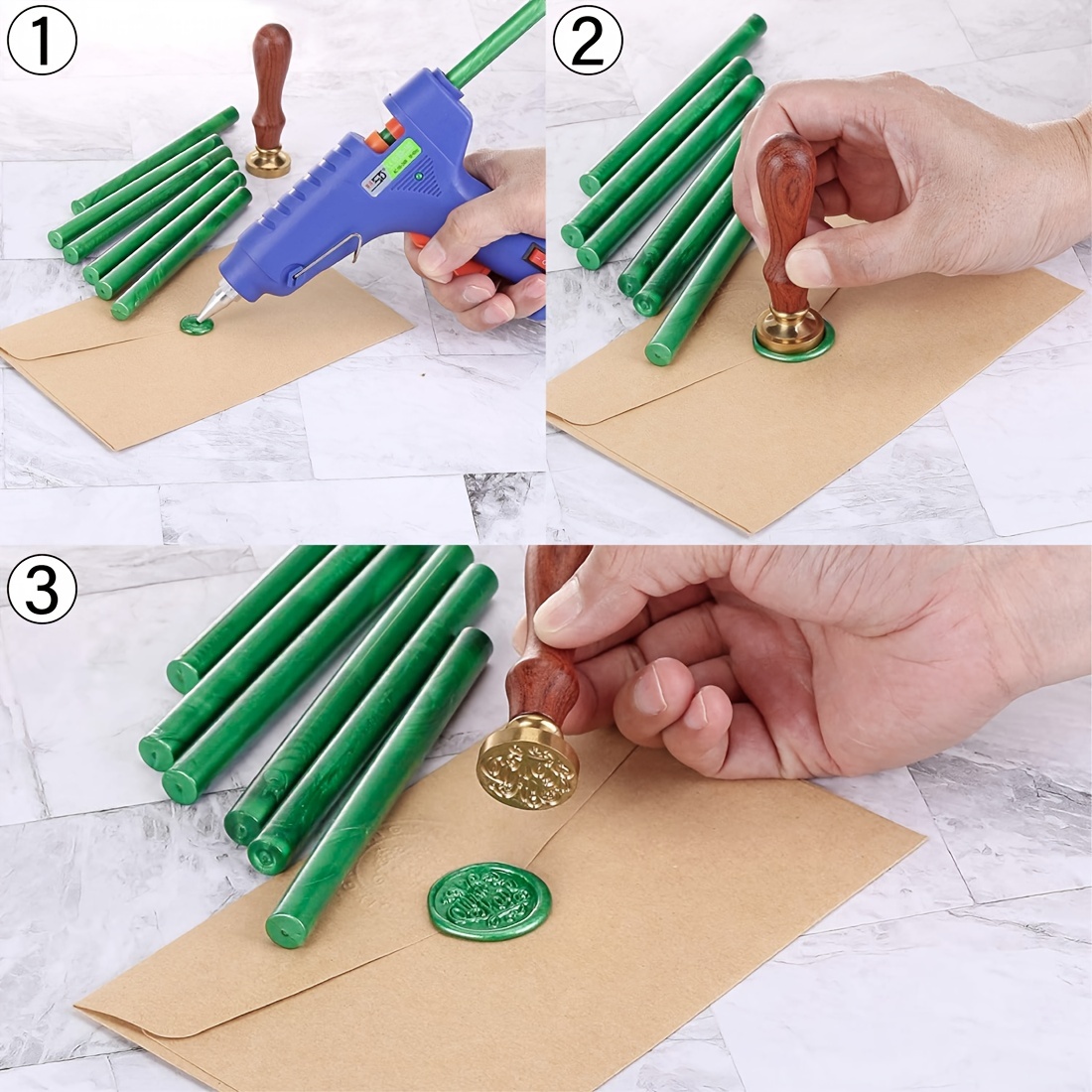  Pearl Blue Sealing Wax Sticks STAMPMASTER 20pcs Mini Pearl Blue  Wax Sticks Glue Gun Seal Sticks for Invitation Letters Envelope Cards  Crafts Christmas Package Decoration : Arts, Crafts & Sewing