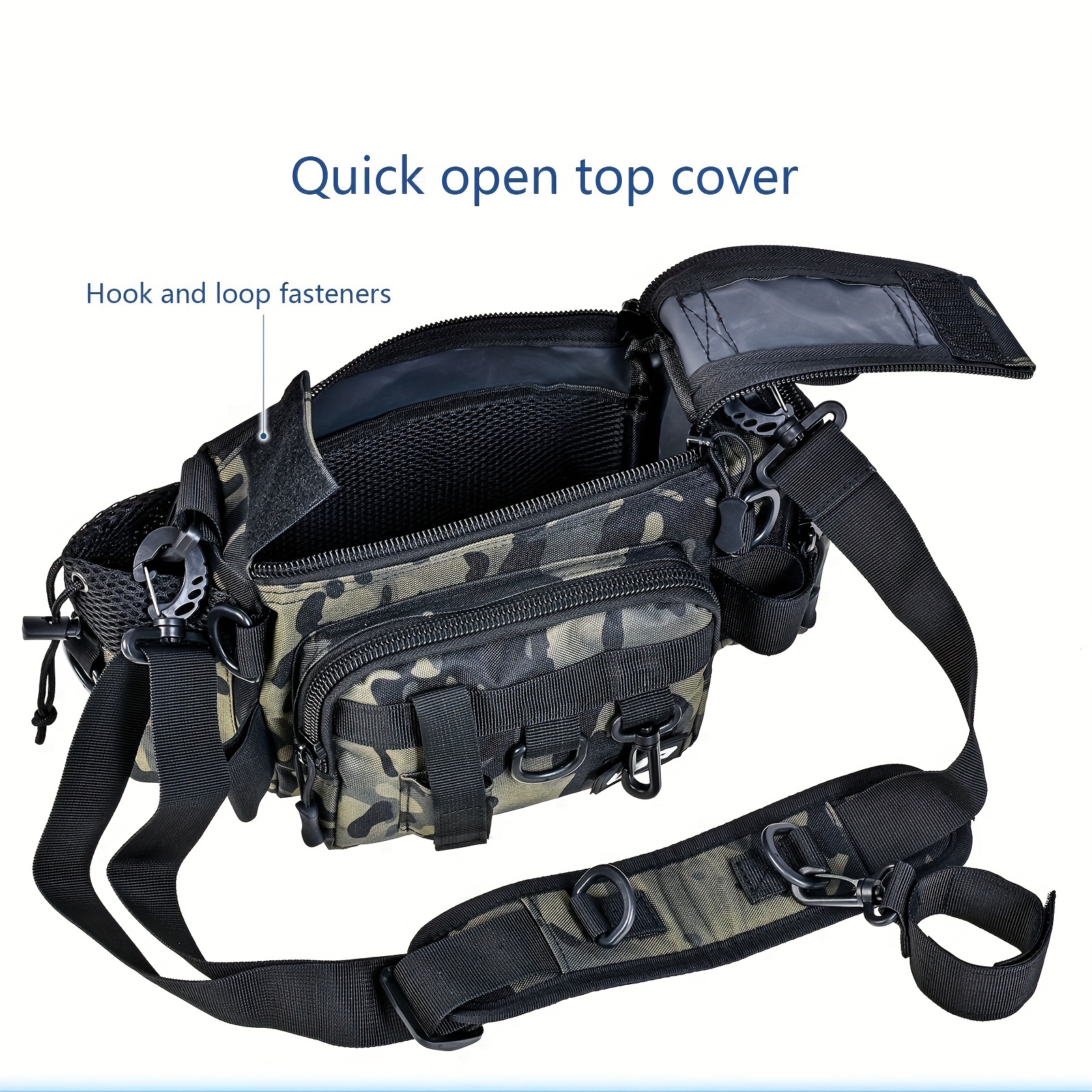 Versatile Fishing Tackle Bag Removable Shoulder Strap - Temu Canada