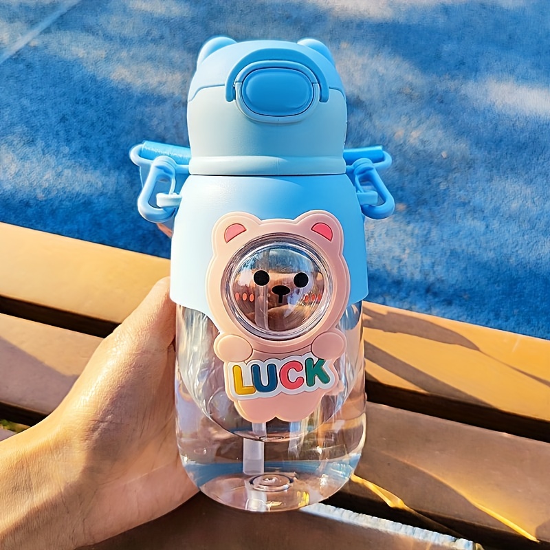 New Design Kids Character Sports Tumbler 430ML Drinking Plastic Cup With  Straw