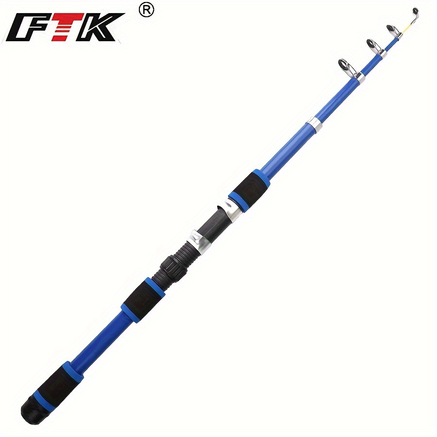 Ftk Portable Fibreglass Fishing Rod Telescopic Fishing Pole - Temu