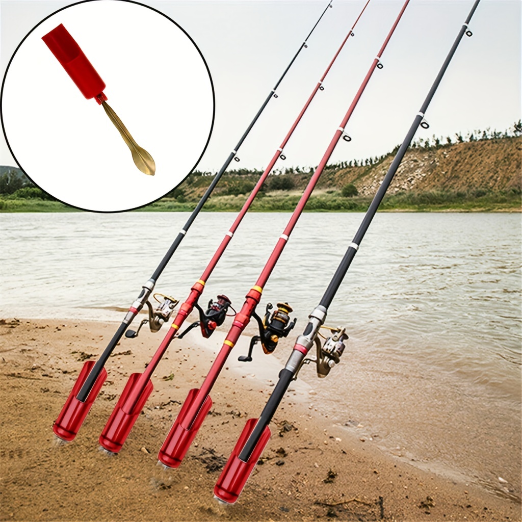 1pc Fishing Rod Stand Pole Holder - Plug Into the Ground for a Secure,  Stable Base!